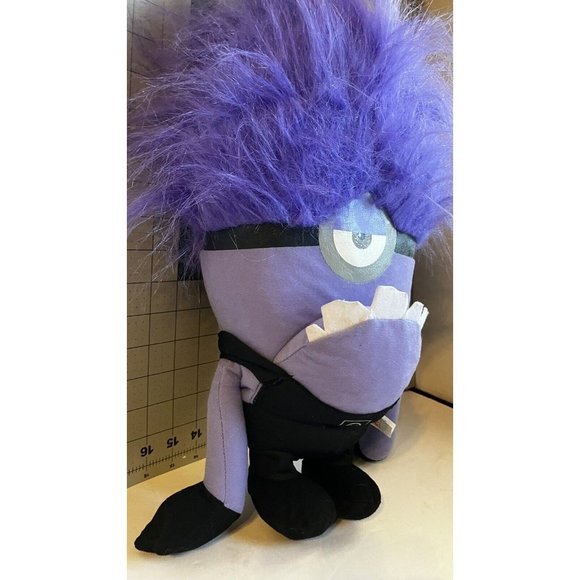 COPY - Despicable Me 2 One Eyed Purple Evil Minion 18" Plush stuffed TOY from m… - Picture 3 of 9